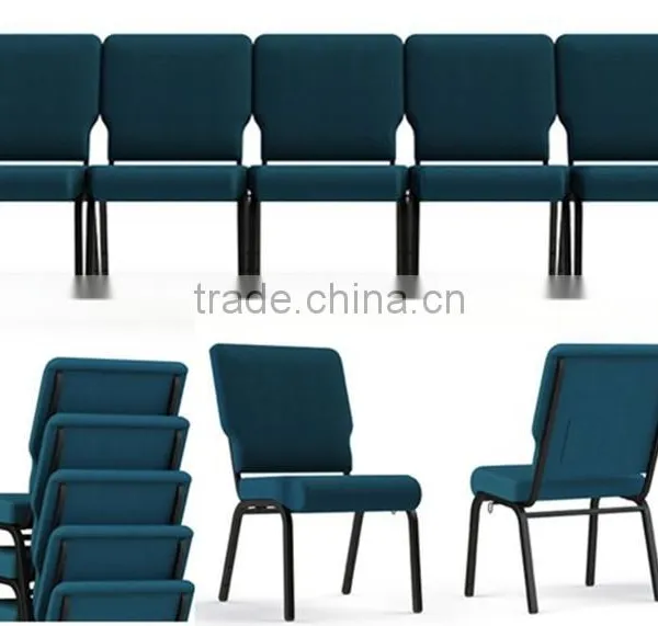Metal Frame Chairs Church Auditorium Chairs for Sale photo-3