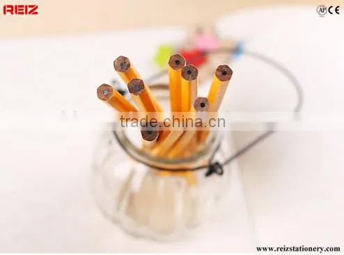 7" Black Lead Hexgonal HB Yellow Pencil photo-3