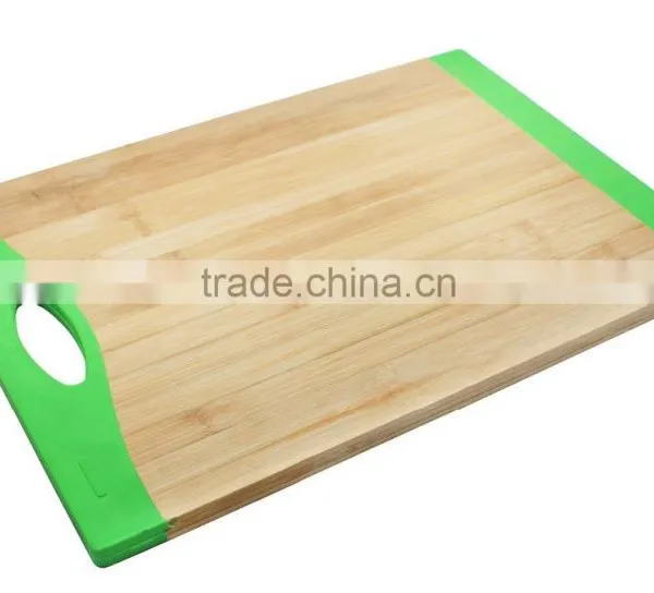 Bamboo Chopping Board With Silicone Hole for Kitchen Cutting Usage photo-2