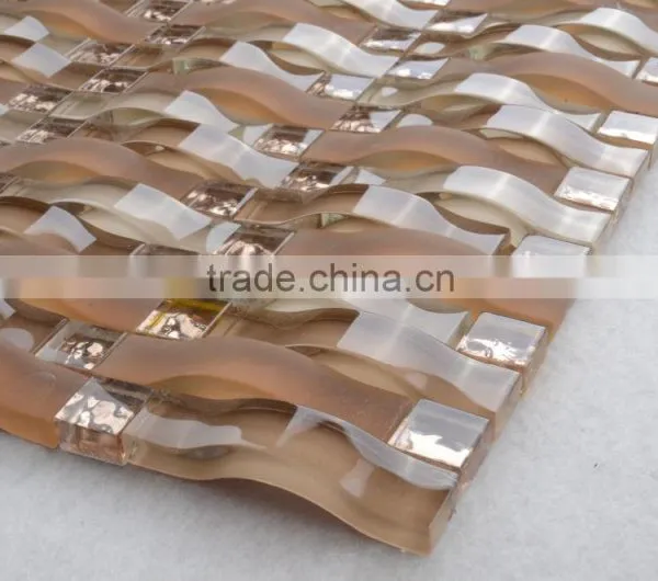 GT008 New Designed Glossy Skyline Glass Mosaic Quality Choice photo-2