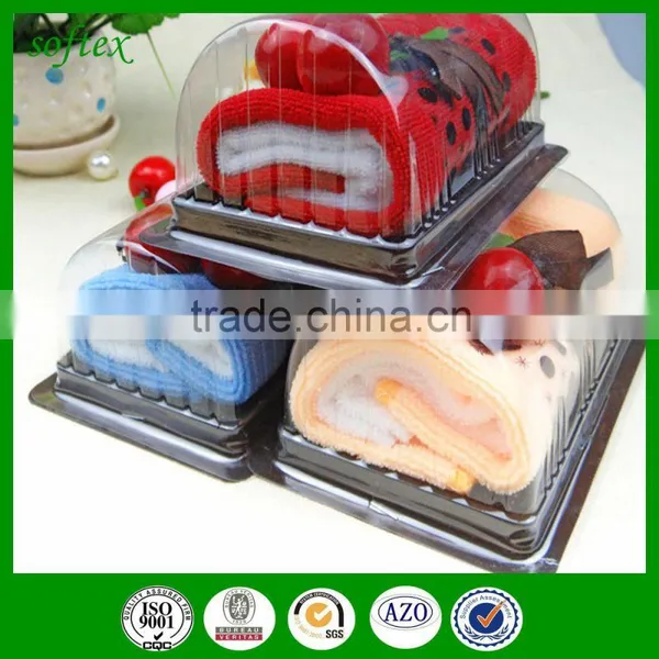Small Swiss Roll Cake Towel Wedding Gift Towel Cake Souvenir photo-5