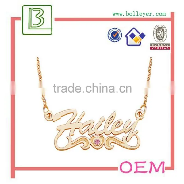 Fashion of Gold Necklaces With Letter photo-3