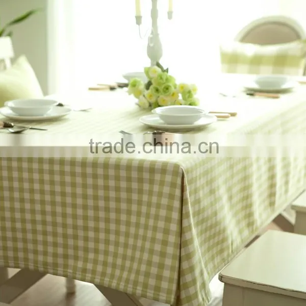 Eco-friendly Printed Mini Check in Different Colors Cotton Table Cloth ,Printed Table Cloth photo-5