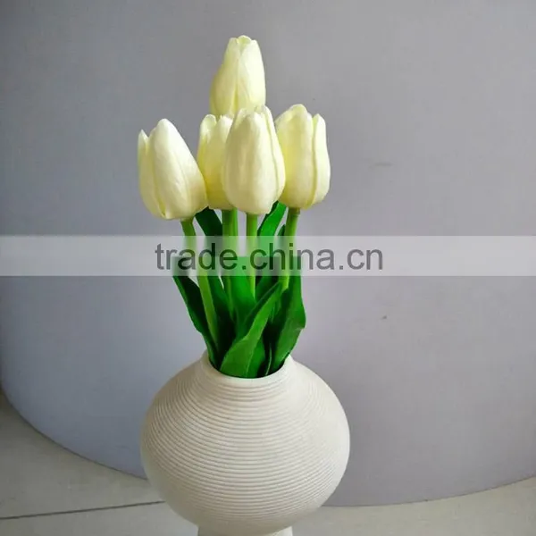 Cheap PU Tulip Artificial Flower Home Decor photo-4