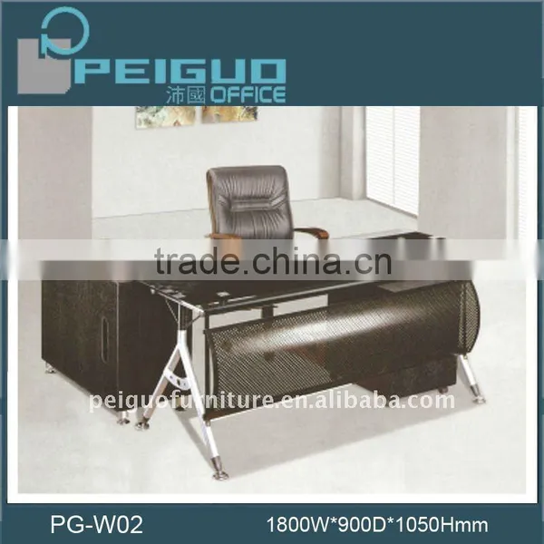 PG-W02 Wood and Glass Office Tables