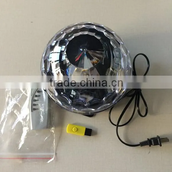 RGBWYP LED Magic Ball Light MP3 Led Crystal Magic Ball Light Led Stage Light photo-2