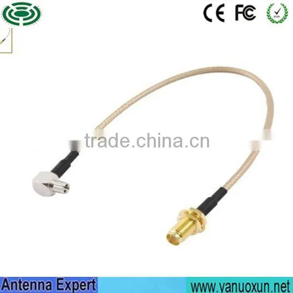 Factory Directly Supply 15cm Length Cable , RF Coaxial CRC9 To SMA Cable , Waterproof RF Coaxial Pigtail Cable photo-2