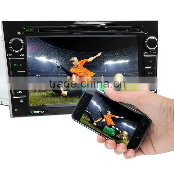 EONON Black 7 Inch Digital Touch Screen Car DVD Player With Screen Mirroring Function& Built-in GPS For OPEL