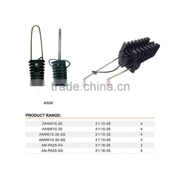 2 or 4 Core Anchoring Clamp For ADSS Cable/Unbreakable Insulating Anchor Clamp photo-3