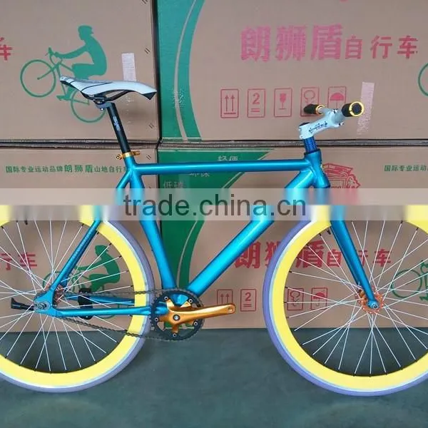 Blue Fixed Gear Bike Fixed Bicycle Supplier Single Speed 700C Bike Fixie