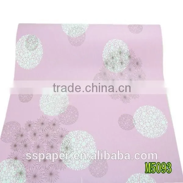 Dandelion Pink Self Adhesive Diy Kuching Wallpaper photo-6