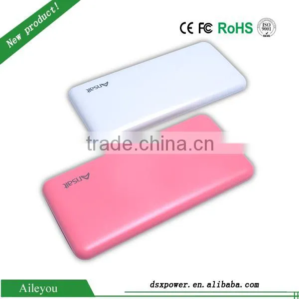 2016 Best Selling Products in Europe Ultra Thin Rechargeable Charger 10000MAH Power Bank