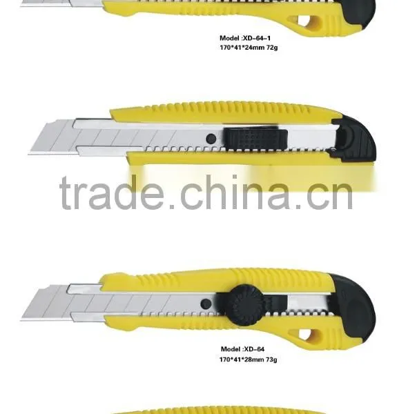 18mm Snap Off Blade Plastic Handle Screw Lock Stationery Cutter photo-5
