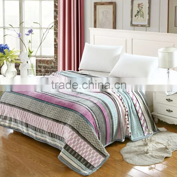 10 Years Airline Blanket Experience Lint Free 20 Times Washing Picnic Use Mink Blanket Stock photo-2
