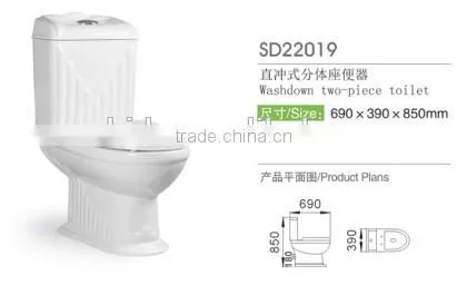 Wash Down Two Piece Toilet photo-2