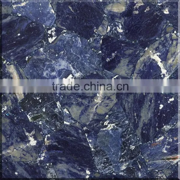 Canosa Luxury Semi Precious Stone Mosaic GS8019 Blue Viens Stone Tile Type