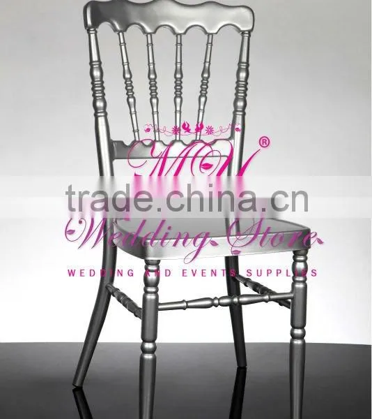Wedding Wooden Napoleon Chair Stackable Commercial Chair photo-2