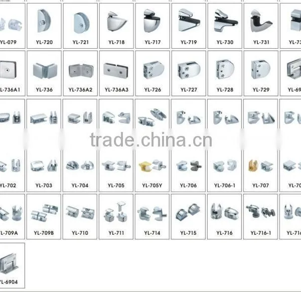 Double Corner Adjustable Glass Shelf Brackets Support photo-2