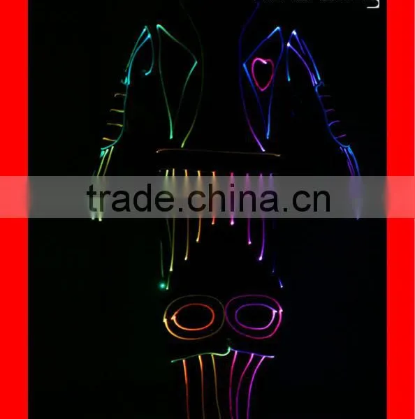 Programmed Fiber Optic Tron Dance Costumes, 2016 NEW Robot LED Performer photo-3