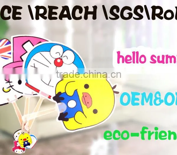 Cartoon Food Grade OEM&ODM Plastic Hand Fan