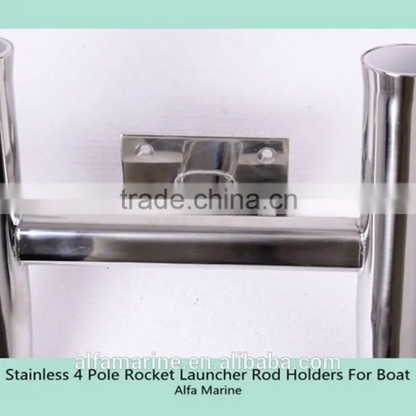 Stainless 4 Pole Rocket Launcher Rod Holders For Boat photo-5