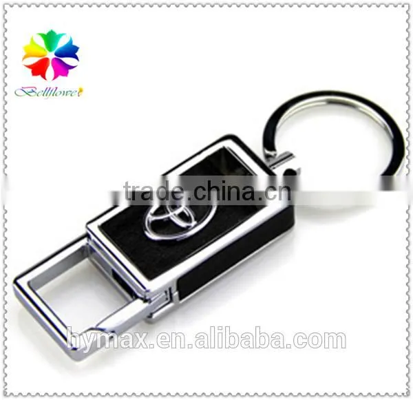 Famous Car Logo Double Loop Metal Custom Keychain for Gift photo-2