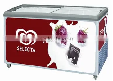 205L Commercial Display Freezer Ice Cream Fridge Ice Cream Refrigerator Ice Cream Freezer photo-5