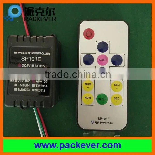 SP101E mini wireless remote LED controller for ws2801/ws2811/lpd8806/lpd6803/tm1804/tm1809/apa102