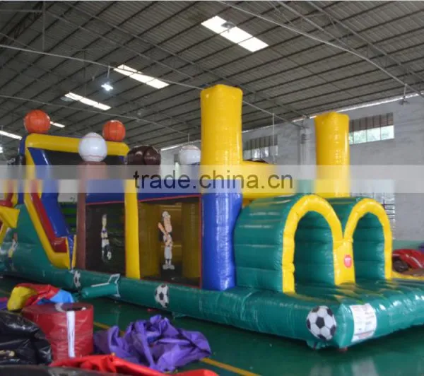 SUNJOY 2016 New Designed Inflatables Obstacle, Commercial Inflatable Obstacle Course, Obstacle Games for Sale photo-3