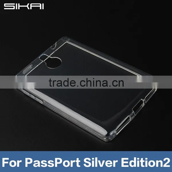 Clear Thin TPU PC Case for Blackberry Passport2 photo-5