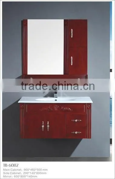 Classical Solid Wood Export Bathroom Cabinet for Eastern Europe Market
