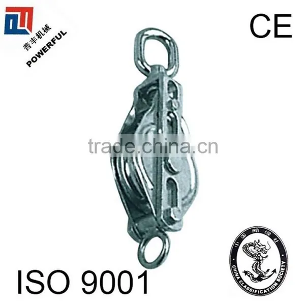 STAINLESS STEEL SWIVEL EYE DOUBLE PULLEY photo-4