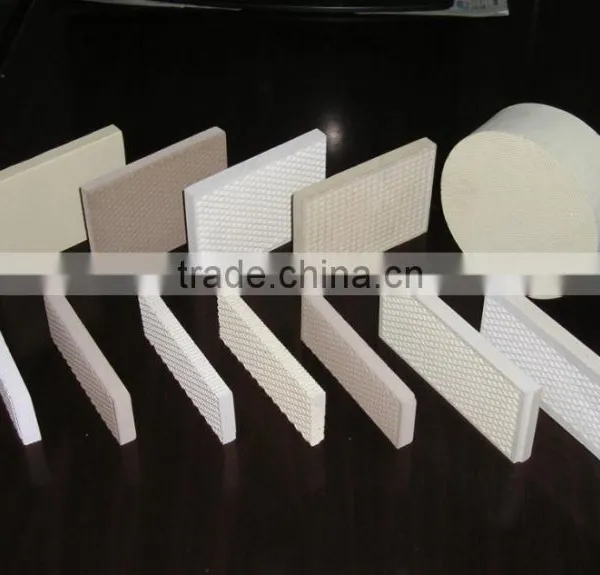 High Quality Honeycomb Infrared Ceramic Plates for Infrared Gas Burner, Cordierite Catalytic Infared Ceramic Plague 132x92x13mm photo-3