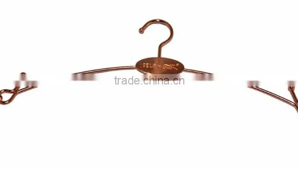Clips Thin Metal Hangers For Swimwear With Embossed Logo photo-3