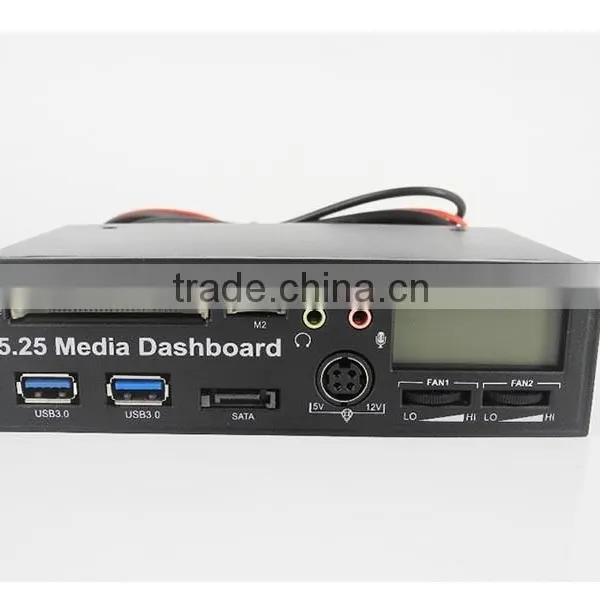 PCIe to USB 3.0 HUB USB2.0 All-in-one Card Reader 5.25 Media Dashboard Pannel photo-5