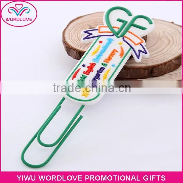Good Price Customized 3D Shaped Soft PVC Magnetic Bookmark Paper Clip photo-3