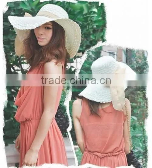 2016 Factory Direct Sexy Ladies Beach Straw Hat Popular Summer Hot Sale Girls Sombrero Straw Hat Wholesale photo-3