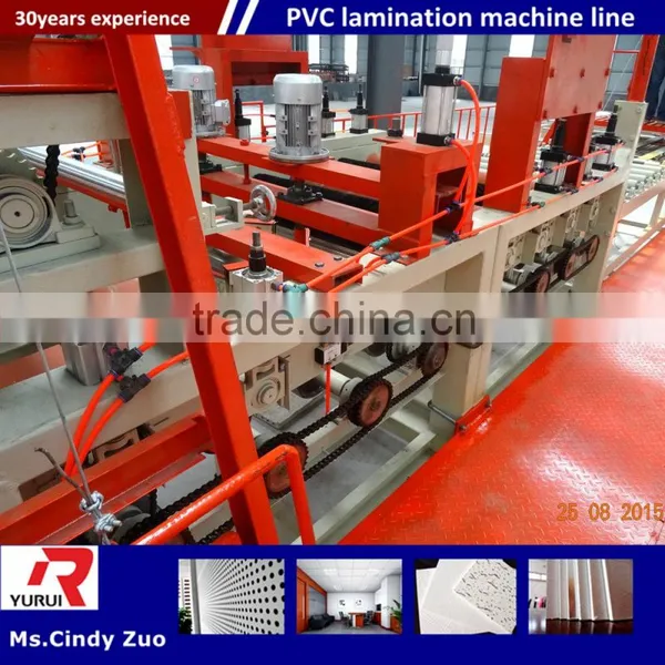 Full Automatic PVC Laminated Gypsum Ceiling Board Production Line/pvc Laminated Gypsum Tiles Production Line photo-4