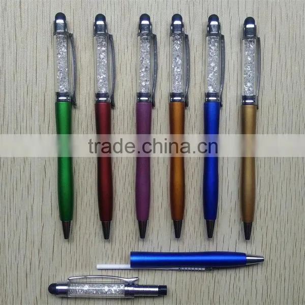 Trending Hot Products 2016 Soft Black Stylus on the Top Slim Crystal Stylus Pen photo-3