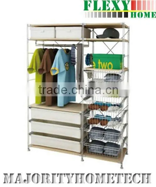 HOT!wood and Metal Wardrobe