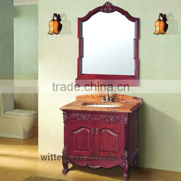 Hot Sale Bathroom Vanity Furniture Oak Solid Wood WTS160 photo-5