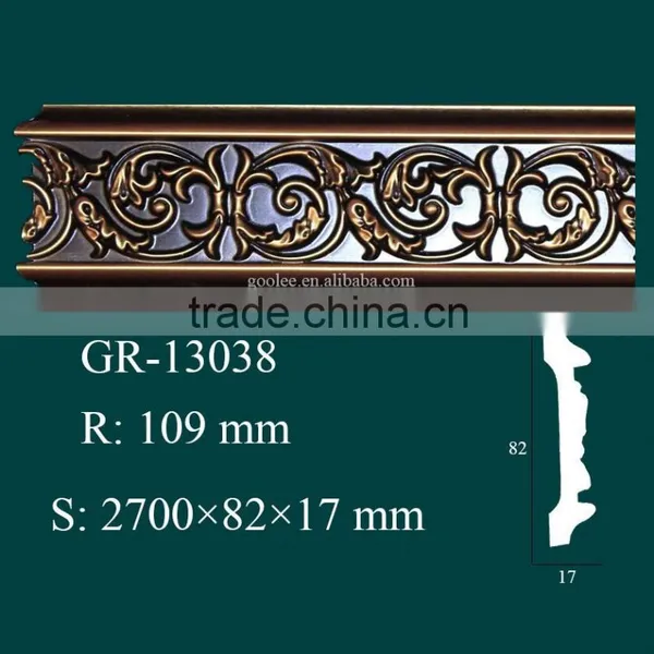 European- Style Architectural Decorative PU Carving Cornice Mouldings photo-3