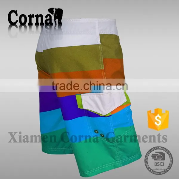 Custom Design Colorful Polyester Full Sublimation Mens Board Shorts Surf Swim Boardshorts photo-3