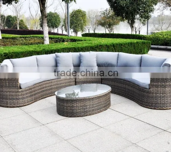 Best Choice Products Wicker Rattan Sofa Set Grey Cushion photo-2