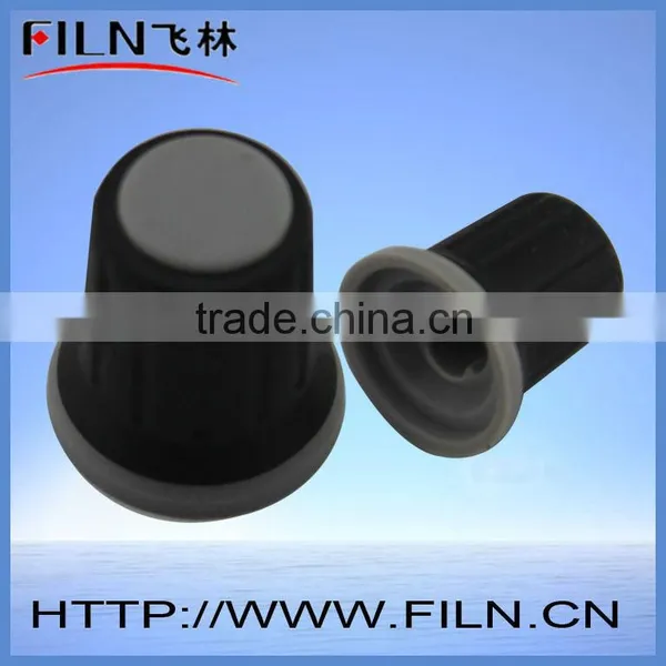 FL5009 black rubber potentiometer knob cover
