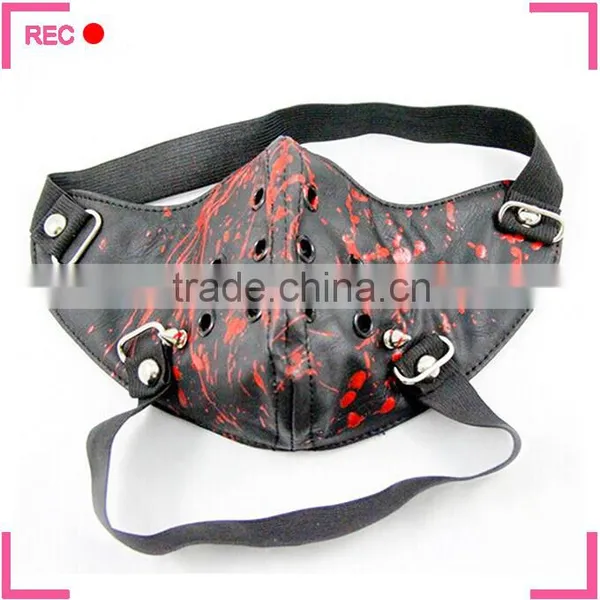Carnival Mask With Blood Decoration, Simple Design Masquerade Party Mask photo-2