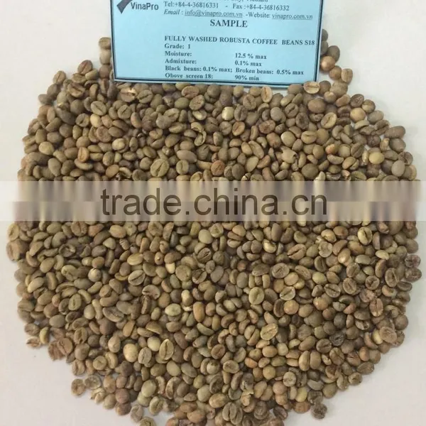 Robusta Type Green Coffee Beans,new Crop,washed,polished Grade AA 18 photo-2