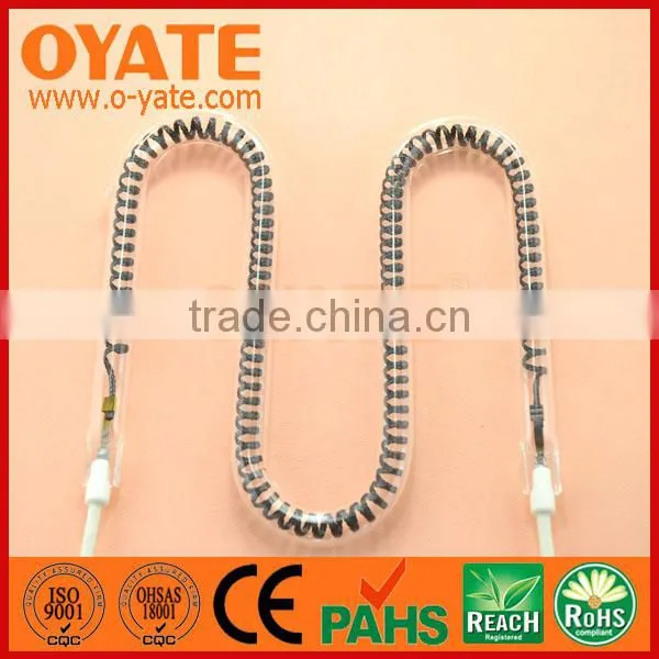 M Shape Infrared Carbon Fiber Quartz Heater Tube