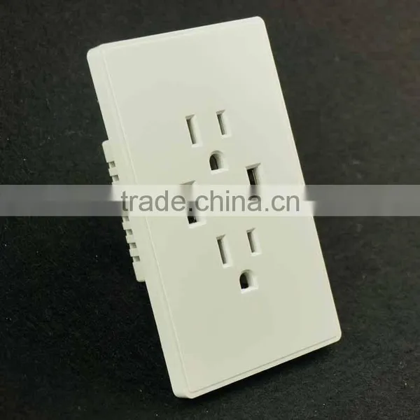 Multiple Power Socket US Standard Usb Wall Socket With Intertek Report photo-2