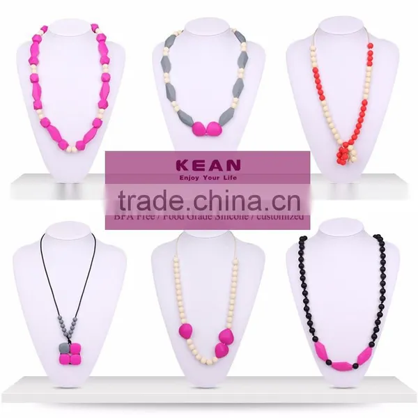 Baby Teething Necklace For Mom Wear 100% PBA FREE WIth FDA photo-4